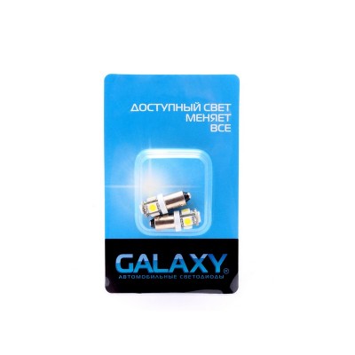 Светодиоды Galaxy BA9S W6W 5050 5SMD 1W (2 шт.)